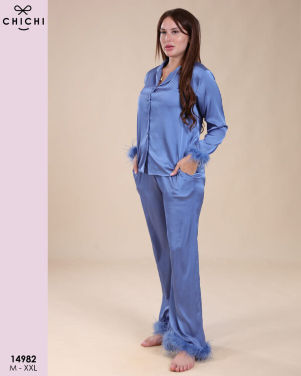 2 Pieces satin 14982