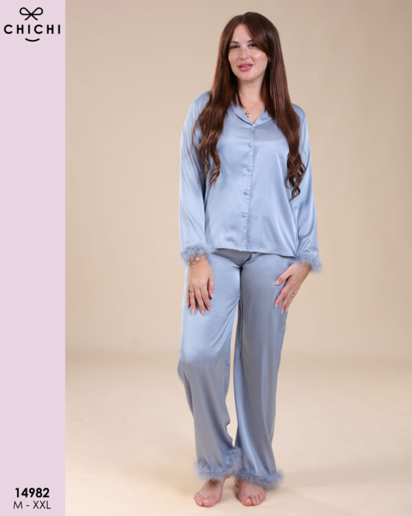 2 Pieces satin 14982