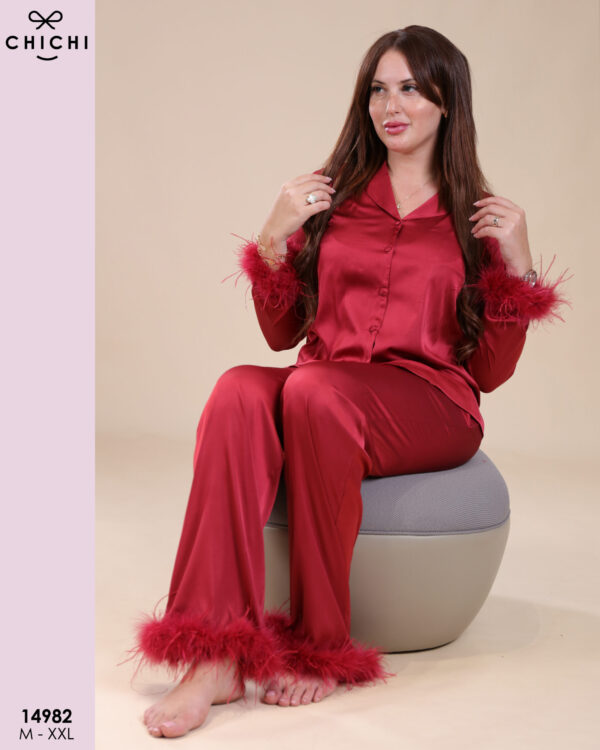 2 Pieces satin 14982