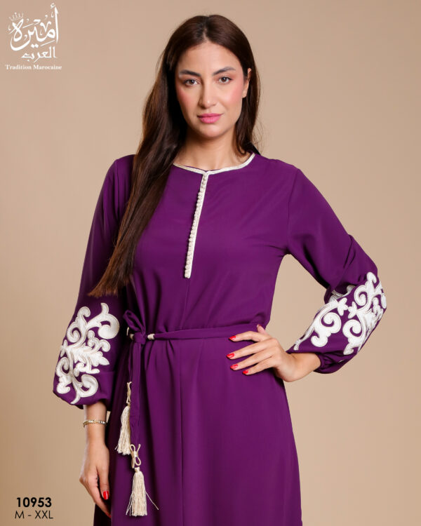 Amira 10953 b Women's Moroccan Jellaba – Elegant Longwear 10953