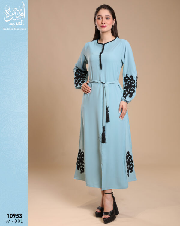 Amira 10953 d Women's Moroccan Jellaba – Elegant Longwear 10953