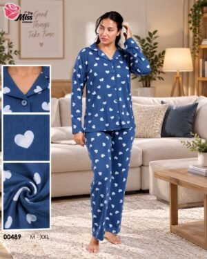 Rose Miss Pyjama – Réf 00489 – Bleu