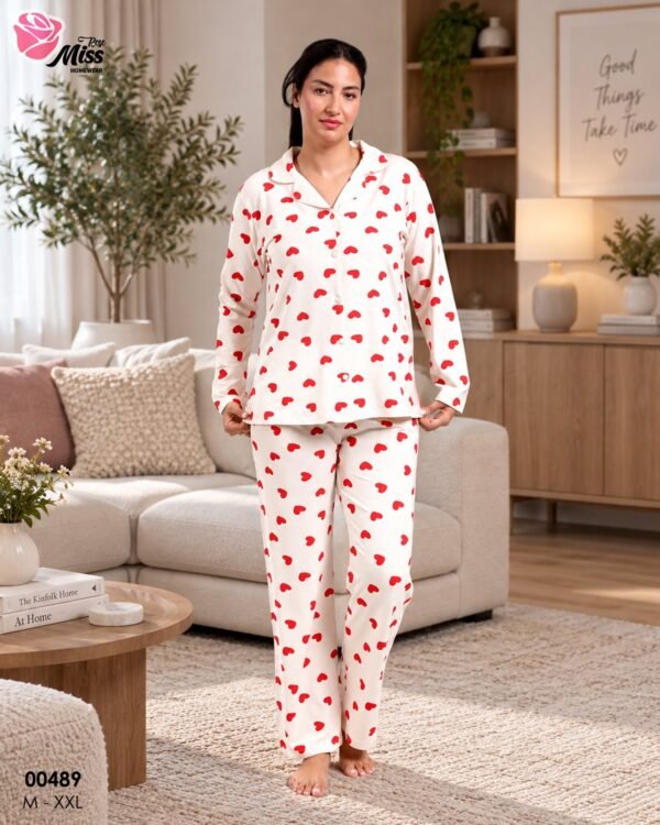 Rose Miss Pyjama – Réf 00489 – Blanc