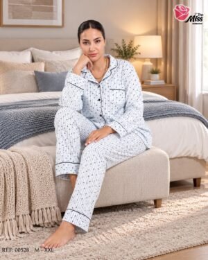 Rose Miss Pyjama – Réf 00528 – Bleu ciel