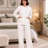 Rose Miss Pyjama – Réf 00570 – Blanc
