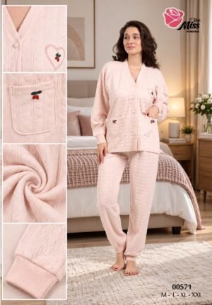 Rose Miss Pyjama – Réf 00571 – Rose poudré