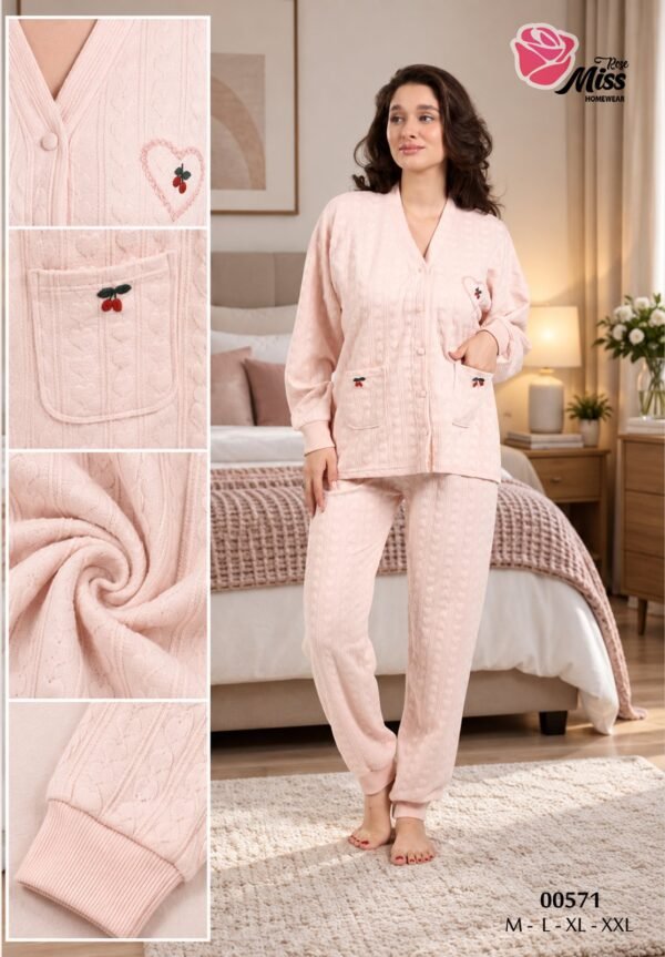 Rose Miss Pyjama – Réf 00571 – Rose poudré