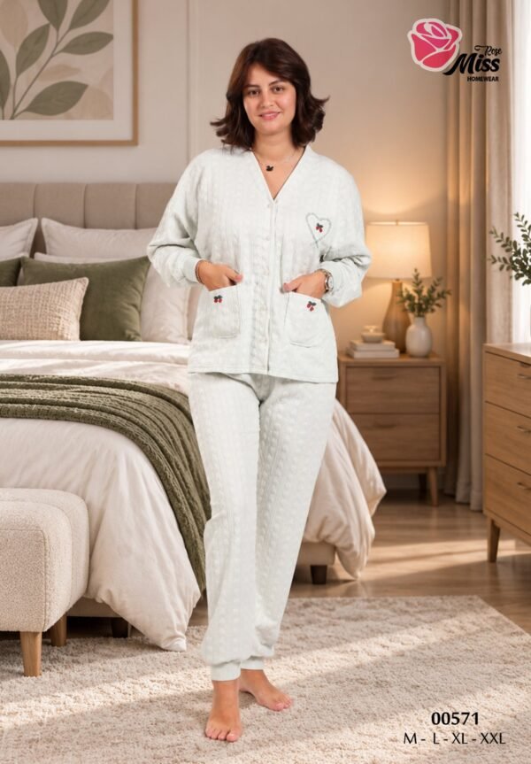 Rose Miss Pyjama – Réf 00571 – Vert d'eau