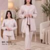Rose Miss Pyjama 3 pièces avec robe de chambre – Réf 16229 – Taupe