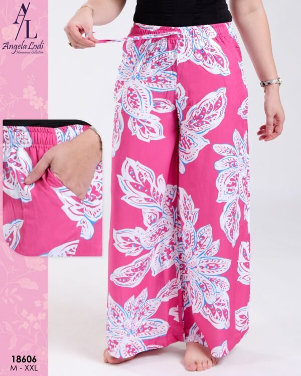 Angela Lodi Pantalon d'intérieur large imprimé – Réf 18606 – Fuchsia