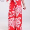 Angela Lodi Pantalon d'intérieur large imprimé – Réf 18606 – Rouge
