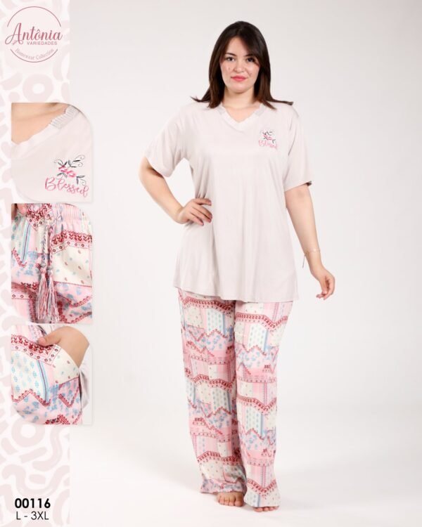 Antônia Pyjama – Réf 00116 – Beige