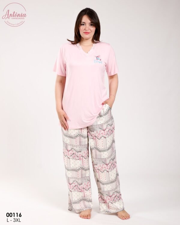 Antônia Pyjama – Réf 00116 – Rose