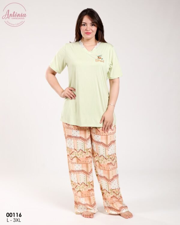 Antônia Pyjama – Réf 00116 – Vert pistache