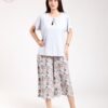 Antônia Pyjama pantacourt – Réf 00312 – Bleu ciel