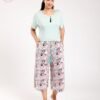 Antônia Pyjama pantacourt – Réf 00312 – Vert d'eau