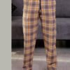 Axis Pantalon de pyjama homme à carreaux – Réf 17610 – Moutarde