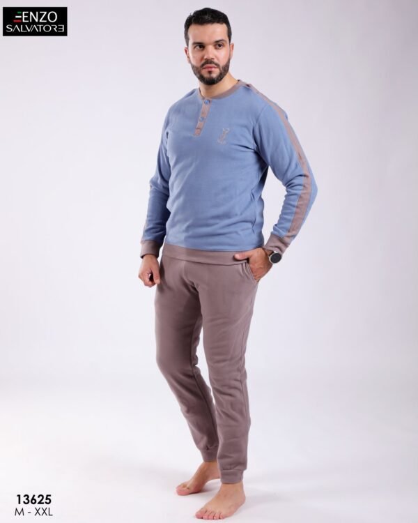 Enzo Salvatore Pyjama homme – Réf 13625 – Bleu ciel