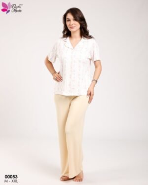 Flora Mode Pyjama – Réf 00053 – Beige
