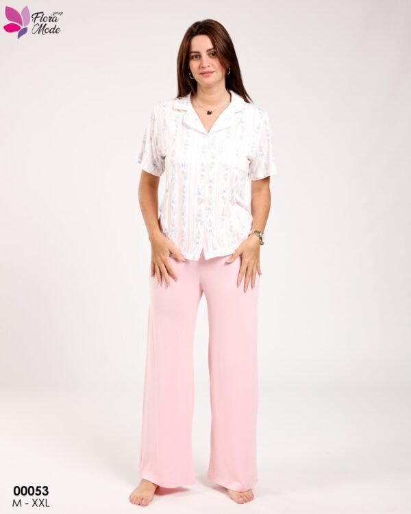 Flora Mode Pyjama – Réf 00053 – Rose