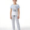 Flora Mode Pyjama enfant – Réf 00134 – Bleu ciel