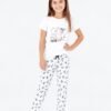 Flora Mode Pyjama enfant – Réf 00134 – Blanc