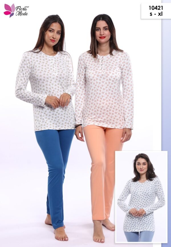 Flora Mode Pyjama – Réf 10421 – Couleurs assorties