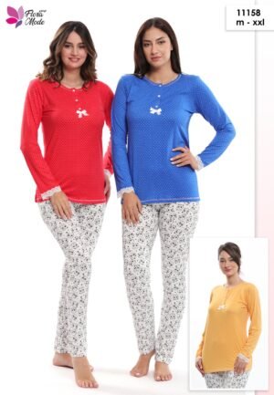 Flora Mode Pyjama – Réf 11158 – Couleurs assorties