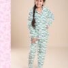 Flora Mode Pyjama enfant polaire – Réf 12897 – Vert d'eau