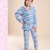 Flora Mode Pyjama enfant polaire – Réf 12897 – Bleu