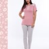 Flora Mode Pyjama manches courtes – Réf 15236 – Vieux rose Flora Mode Pyjama manches courtes – Réf 15236 – Vieux rose