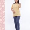 Flora Mode Pyjama manches courtes – Réf 15236 – Jaune Flora Mode Pyjama manches courtes – Réf 15236 – Jaune
