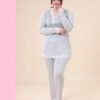 Flora Mode Pyjama dentelle – Réf 15414 – Gris