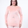 Flora Mode Pyjama velours étoiles – Réf 16782 – Pêche
