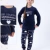 Flora Mode Pyjama fille polaire – Réf 17130 – Bleu marine