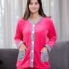 Flora Mode Pyjama polaire boutonné – Réf 17260 – Fuchsia