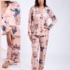 Flora Mode Pyjama chemise imprimé Stitch – Réf 18065 – Pêche