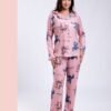 Flora Mode Pyjama chemise imprimé Stitch – Réf 18065 – Rose