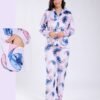 Flora Mode Pyjama chemise imprimé Stitch – Réf 18073 – Lilas
