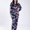 Flora Mode Pyjama chemise imprimé Stitch – Réf 18073 – Noir