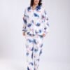 Flora Mode Pyjama chemise imprimé Stitch – Réf 18073 – Écru