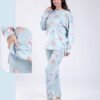 Flora Mode Pyjama imprimé Winnie – Réf 18075 – Vert d'eau