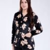 Flora Mode Pyjama polaire boutonné oursons – Réf 18089 – Noir