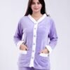 Flora Mode Pyjama polaire boutonné – Réf 18213 – Lavande