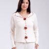 Flora Mode Pyjama côtelé fleurs 3D – Réf 18510 – Écru