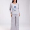 Flora Mode Pyjama imprimé Lilo et Stitch – Réf 18552 – Gris chiné
