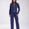 Flora Mode Pyjama imprimé lapins – Réf 18655 – Bleu marine