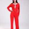 Flora Mode Pyjama haut dentelle et pantalon – Réf 18679 – Rouge