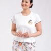 Flora Mode Pyjama t-shirt et pantalon imprimé Roi Lion – Réf 18760 – Gris clair