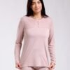 Flora Secret Ensemble pyjama et peignoir dentelle 3 pièces – Réf 17873 – Rose poudré